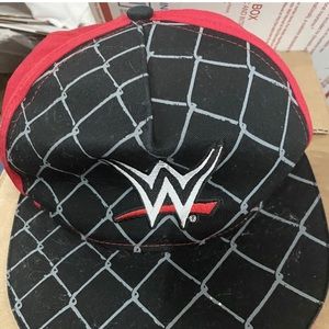 WWE Black and Red Adjustable Hat